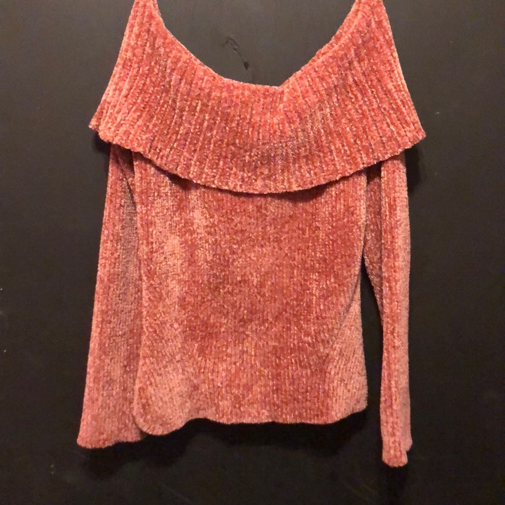 Cozy off-the shoulder sweater